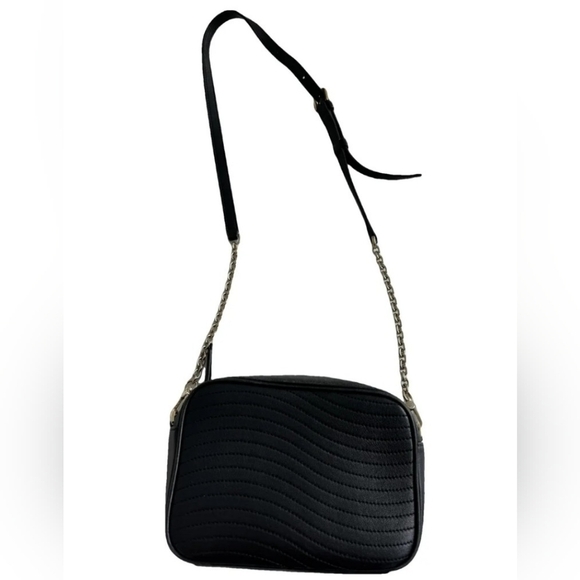 Furla Black Quilted Crossbody Bag - Picture 1 of 9